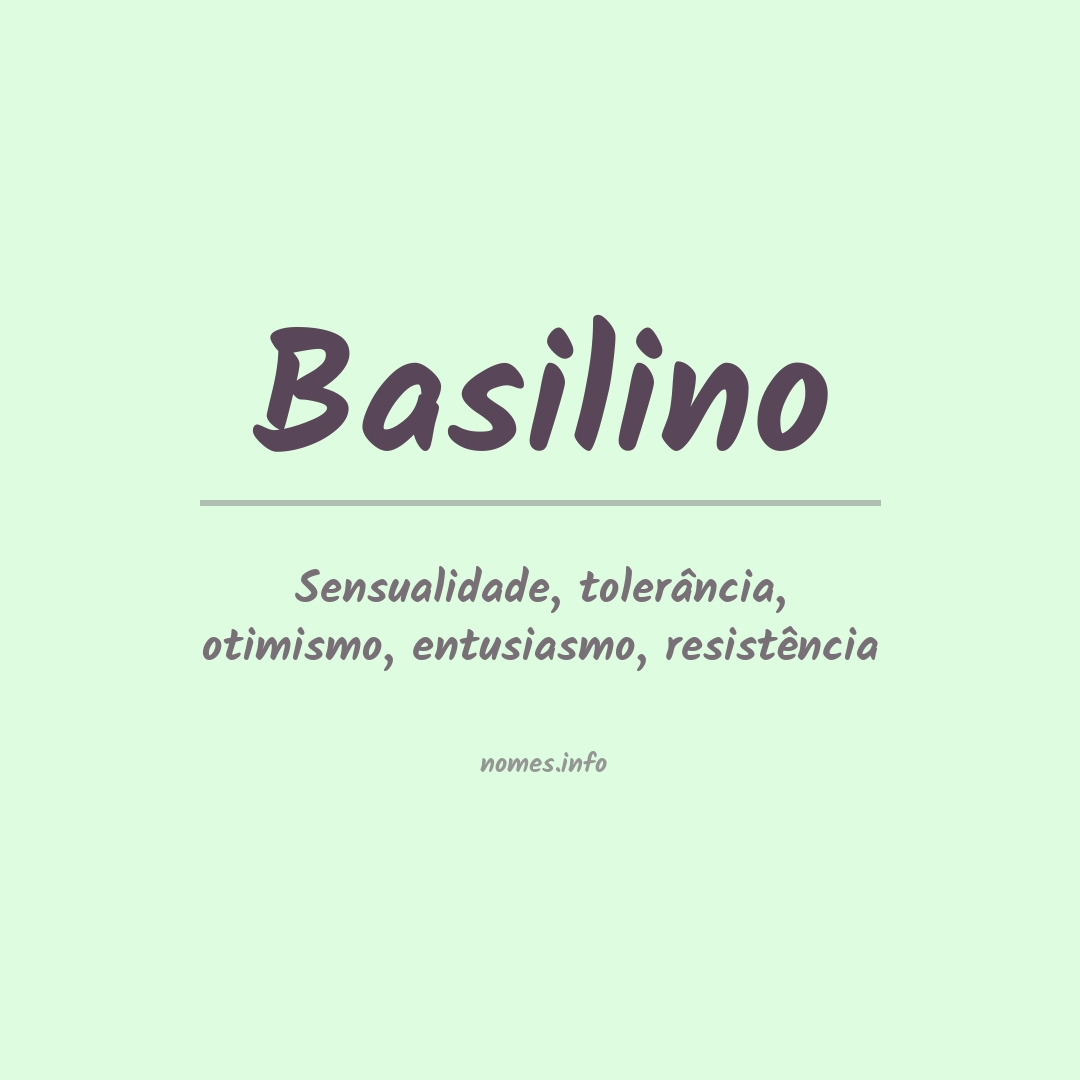 Significado do nome Basilino