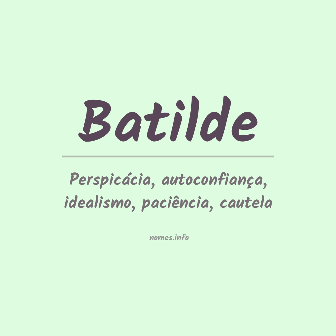 Significado do nome Batilde