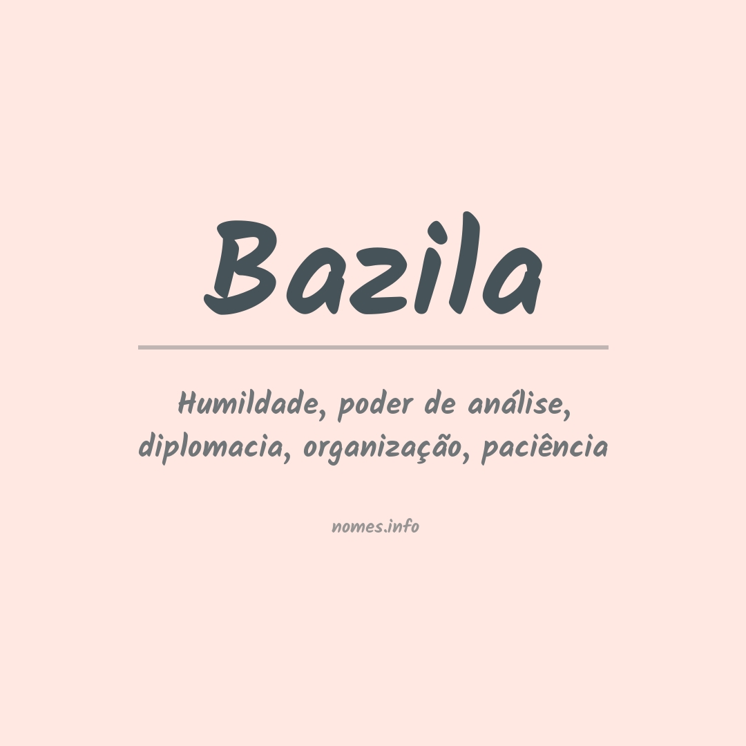 Significado do nome Bazila