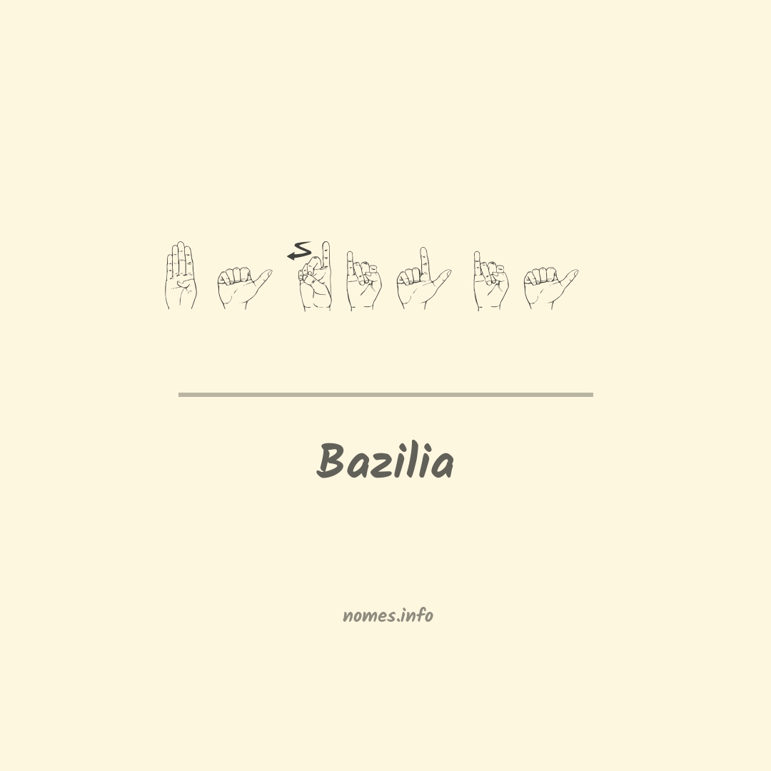 Bazilia em Libras