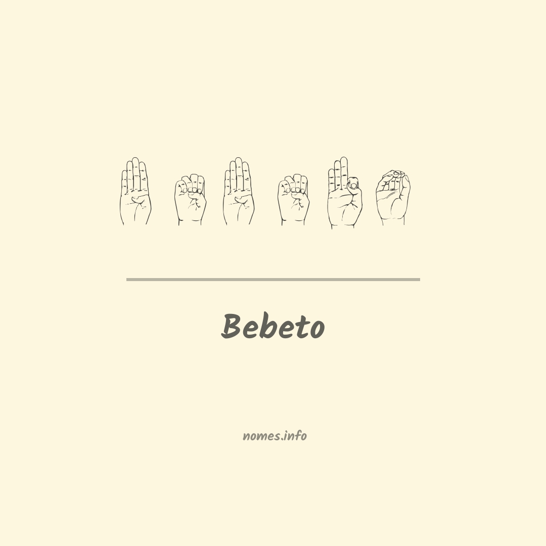 Bebeto em Libras