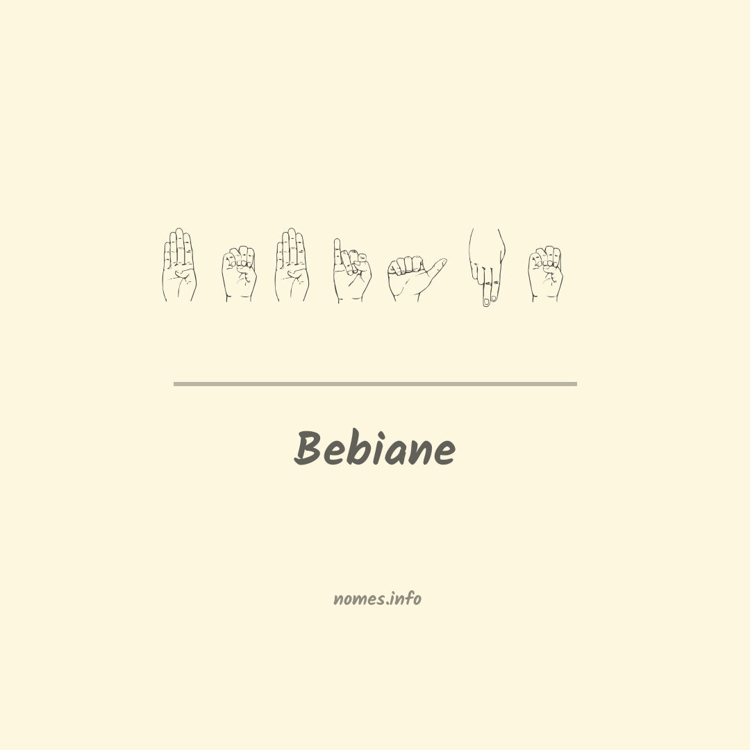 Bebiane em Libras