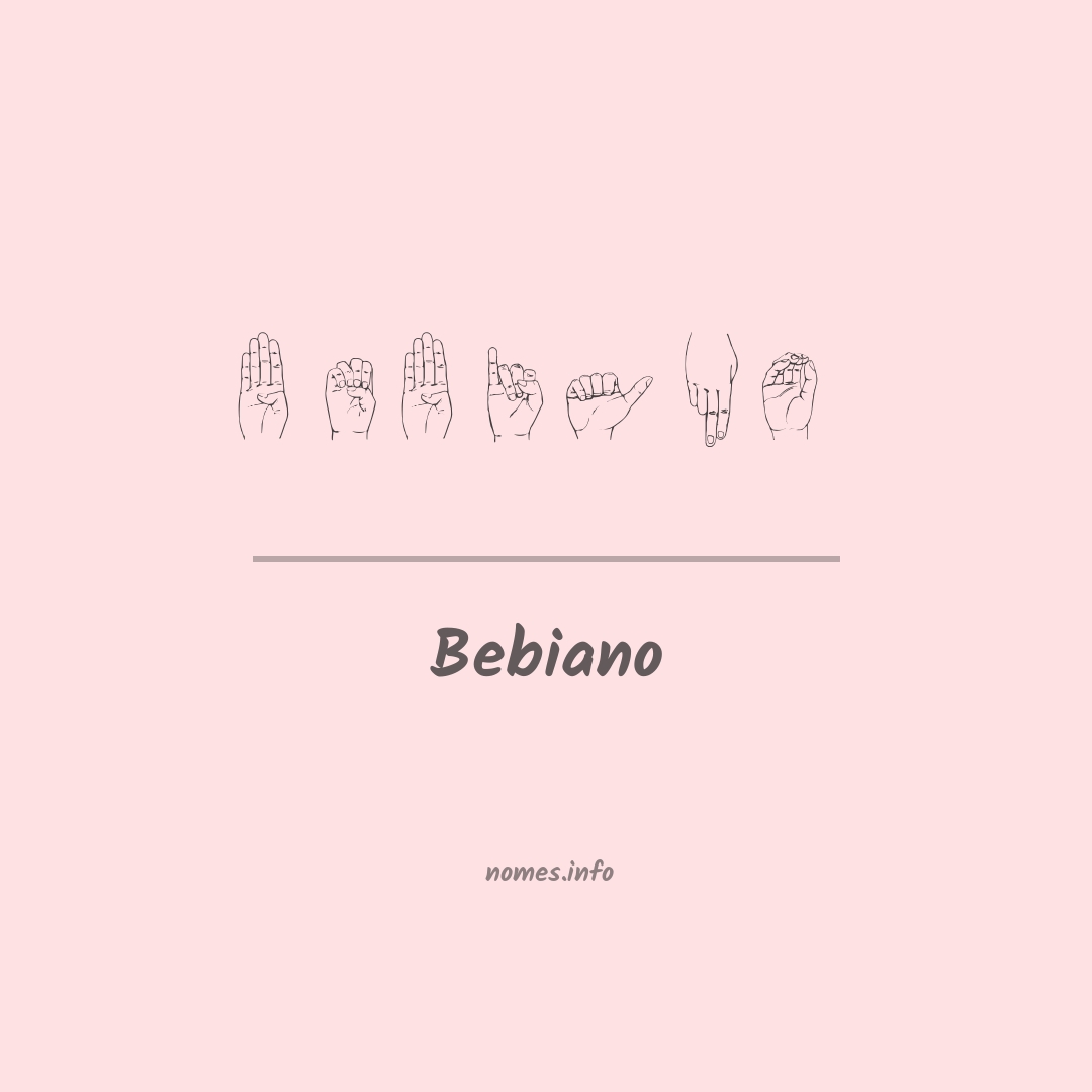 Bebiano em Libras