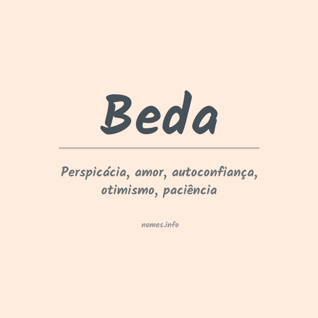 Significado do nome Beda