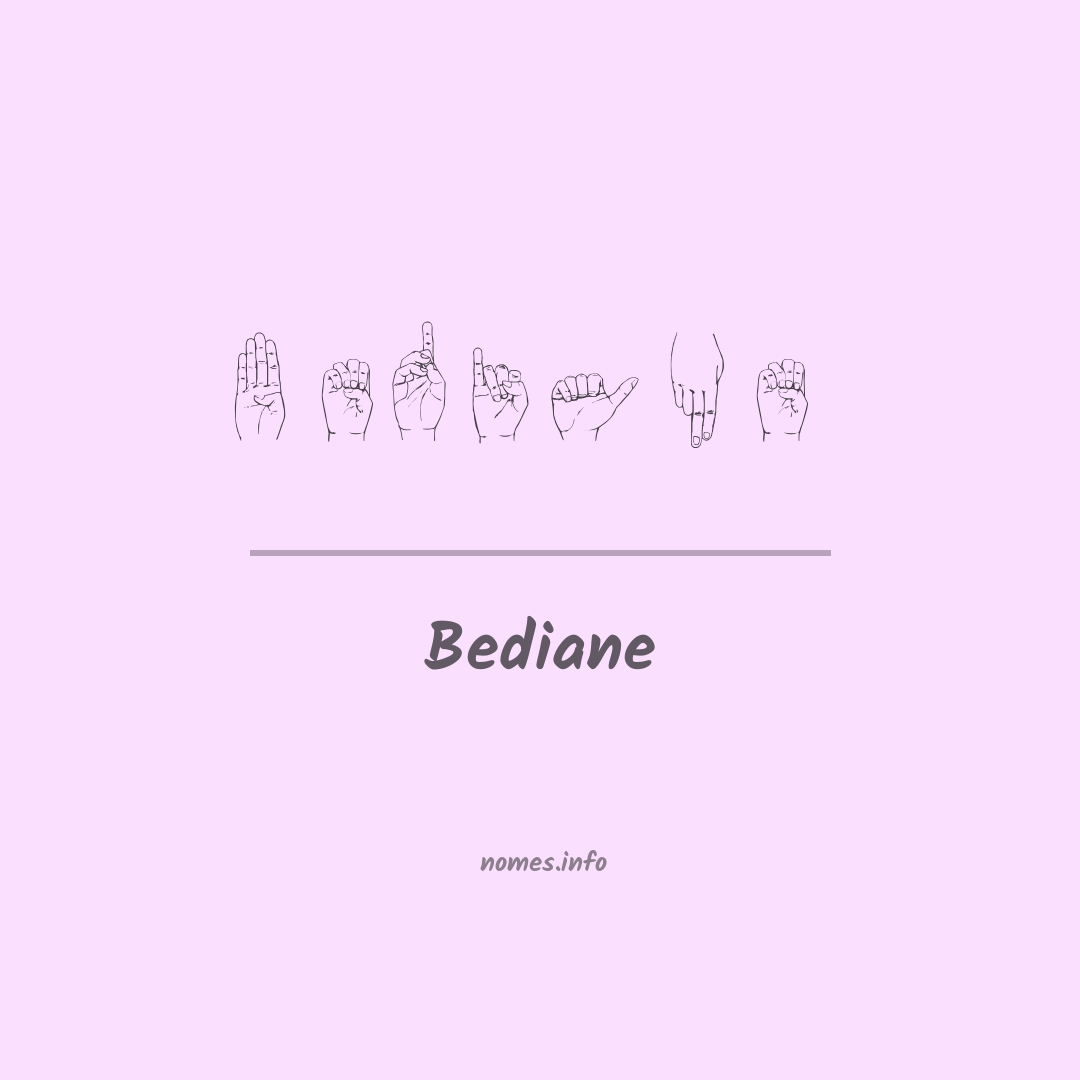 Bediane em Libras