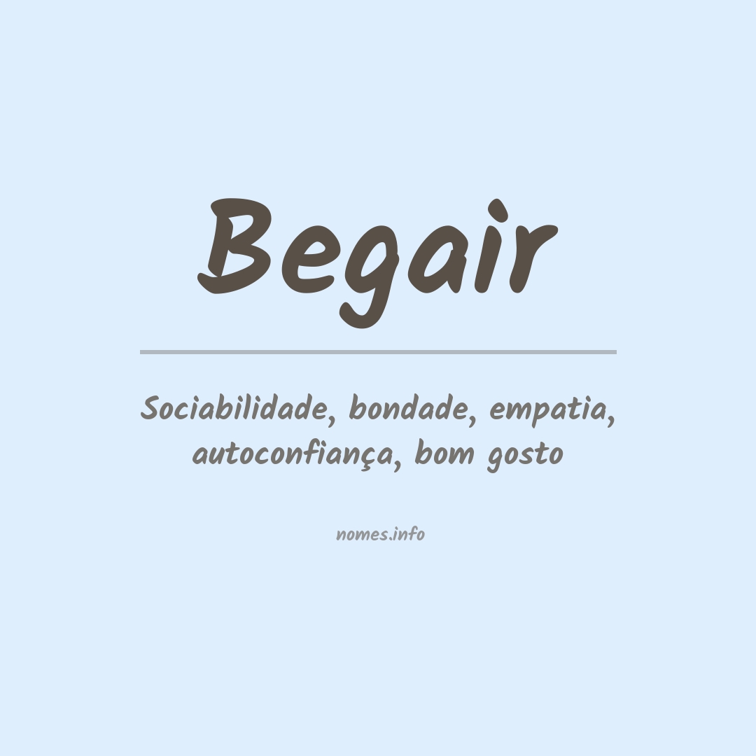 Significado do nome Begair