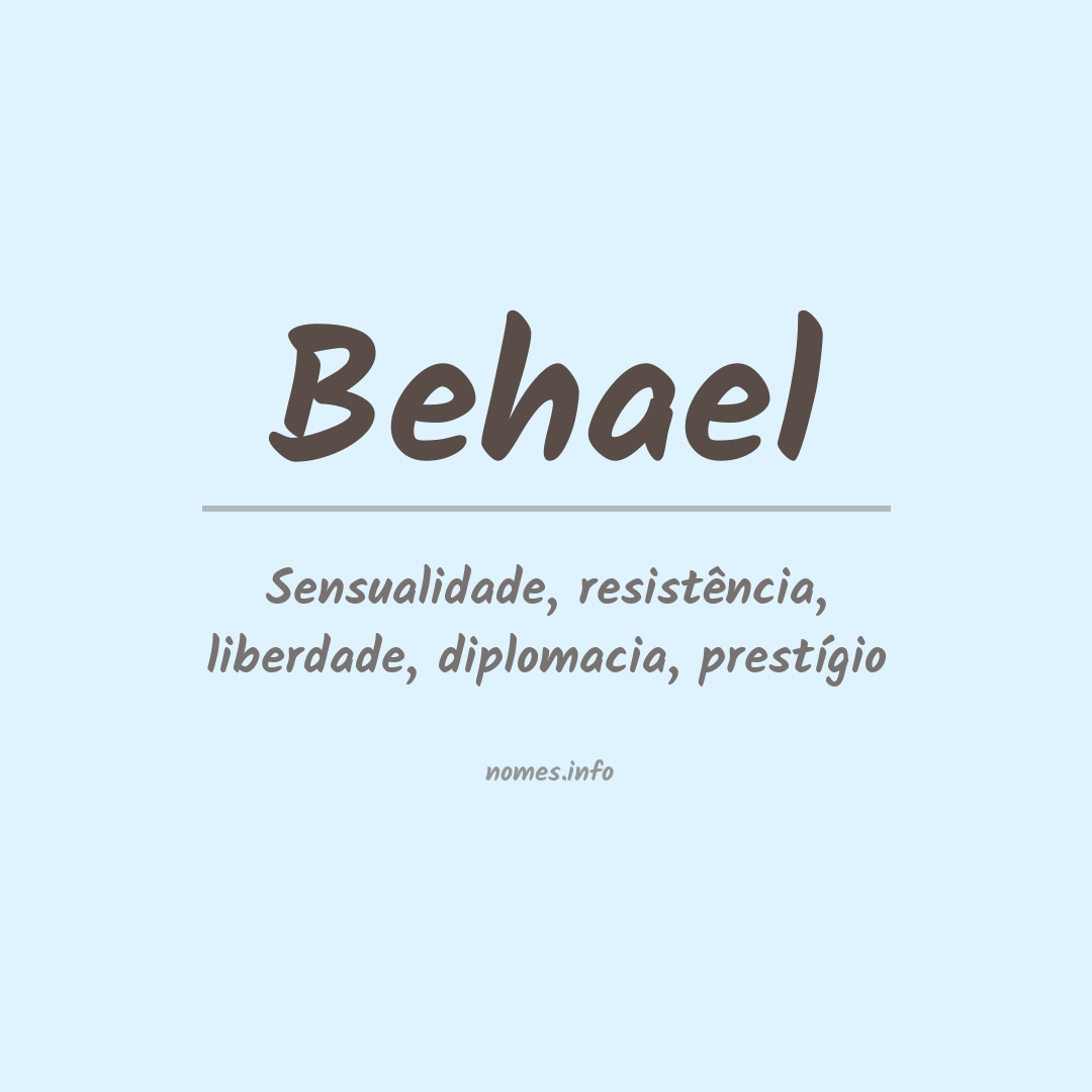 Significado do nome Behael