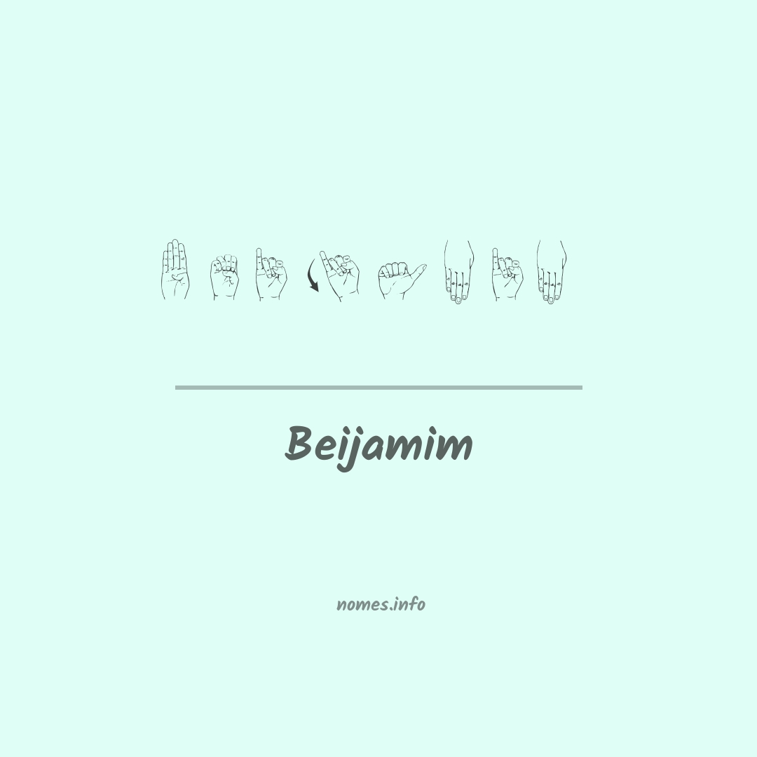 Beijamim em Libras