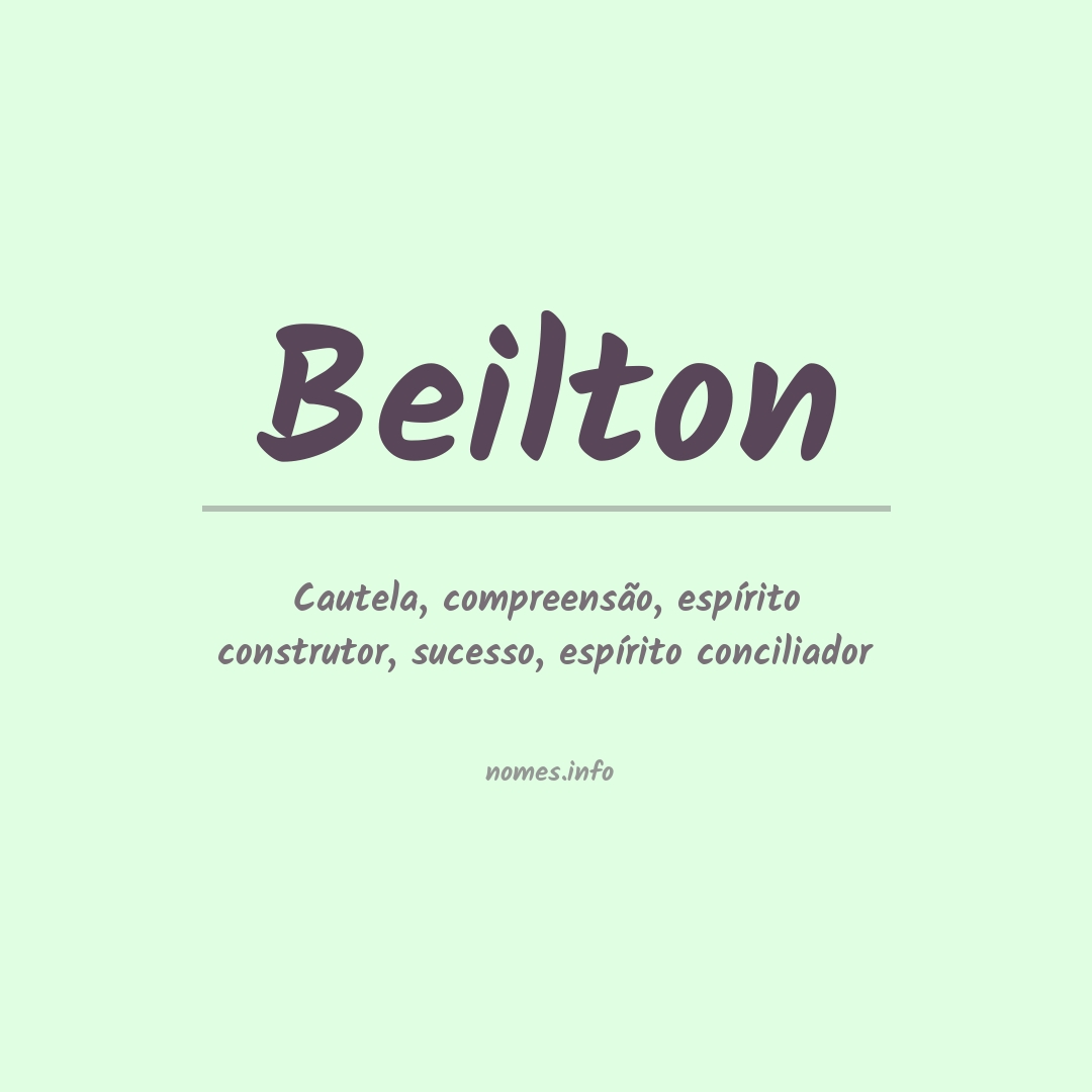 Significado do nome Beilton