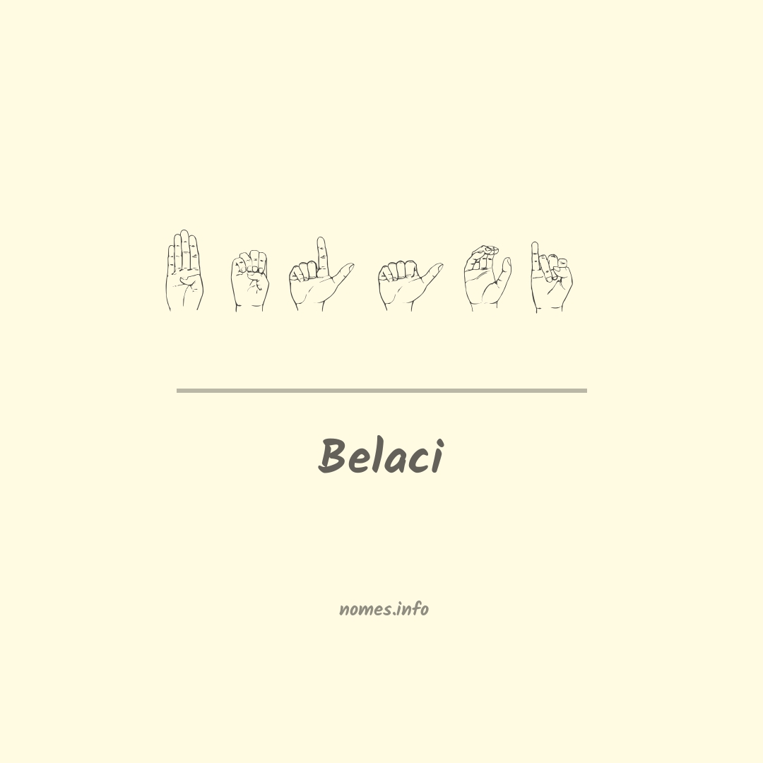 Belaci em Libras