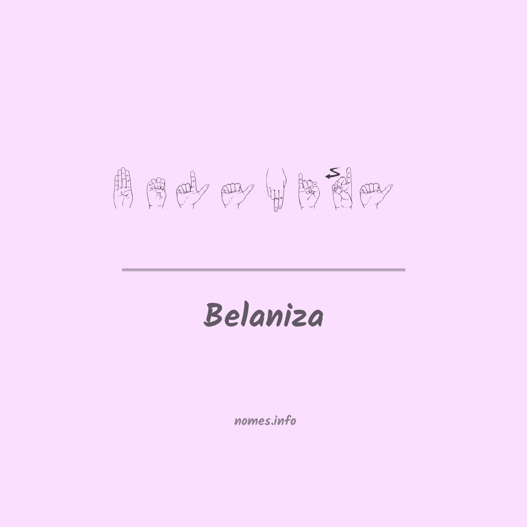 Belaniza em Libras