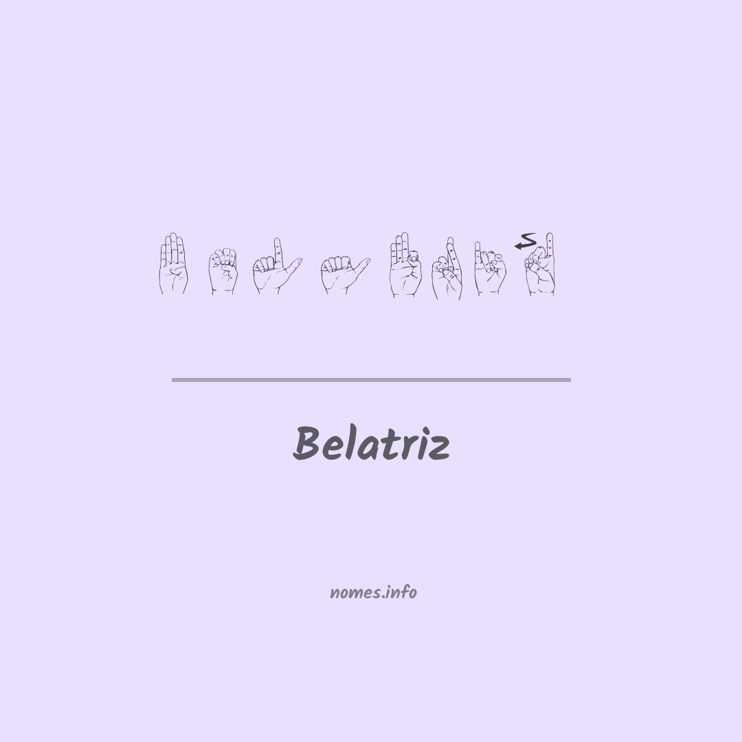 Belatriz em Libras