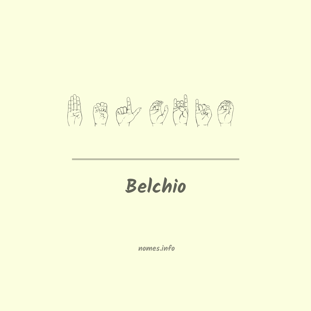 Belchio em Libras