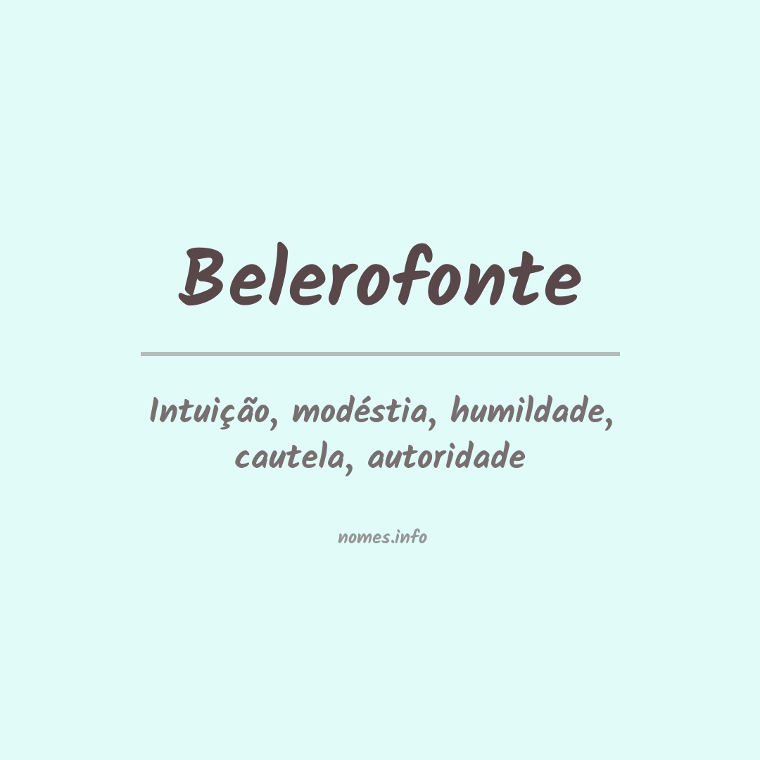 Significado do nome Belerofonte