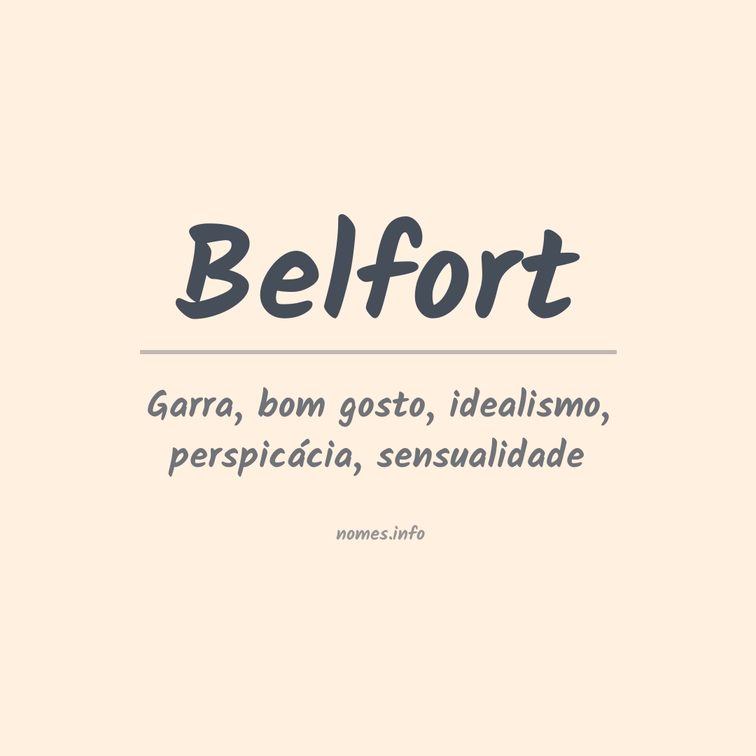 Significado do nome Belfort