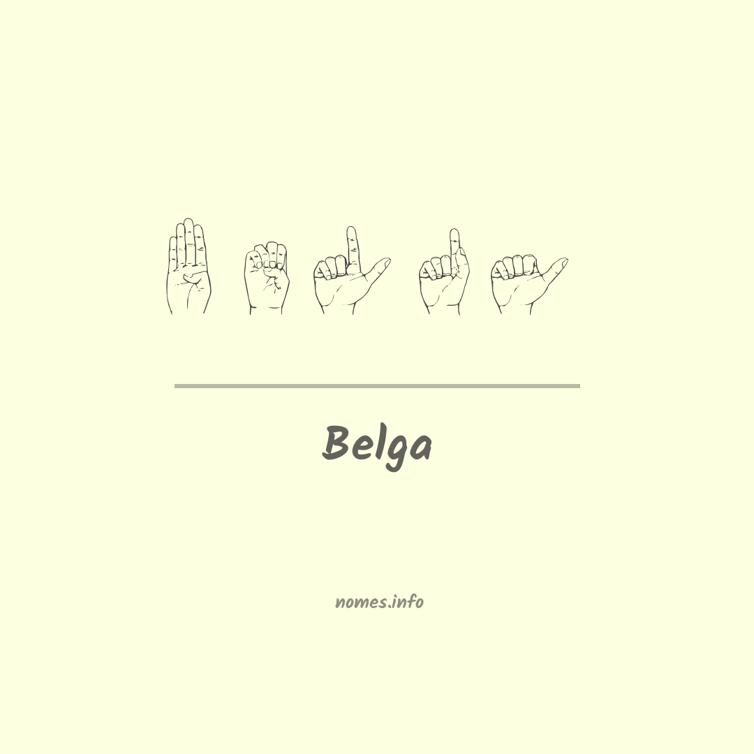 Belga em Libras