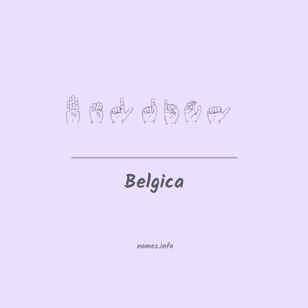 Belgica em Libras