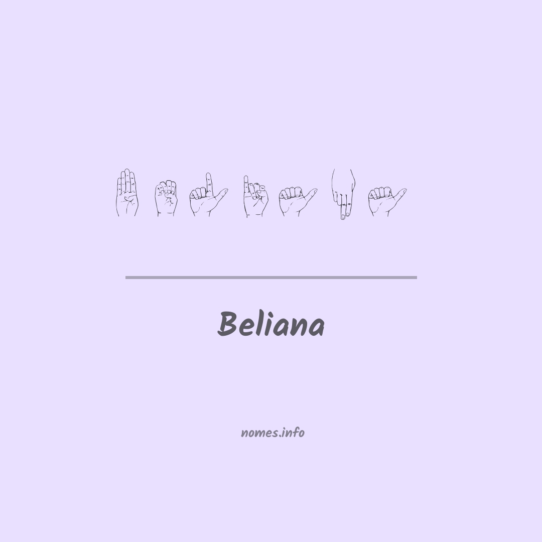 Beliana em Libras Beliana em Libras