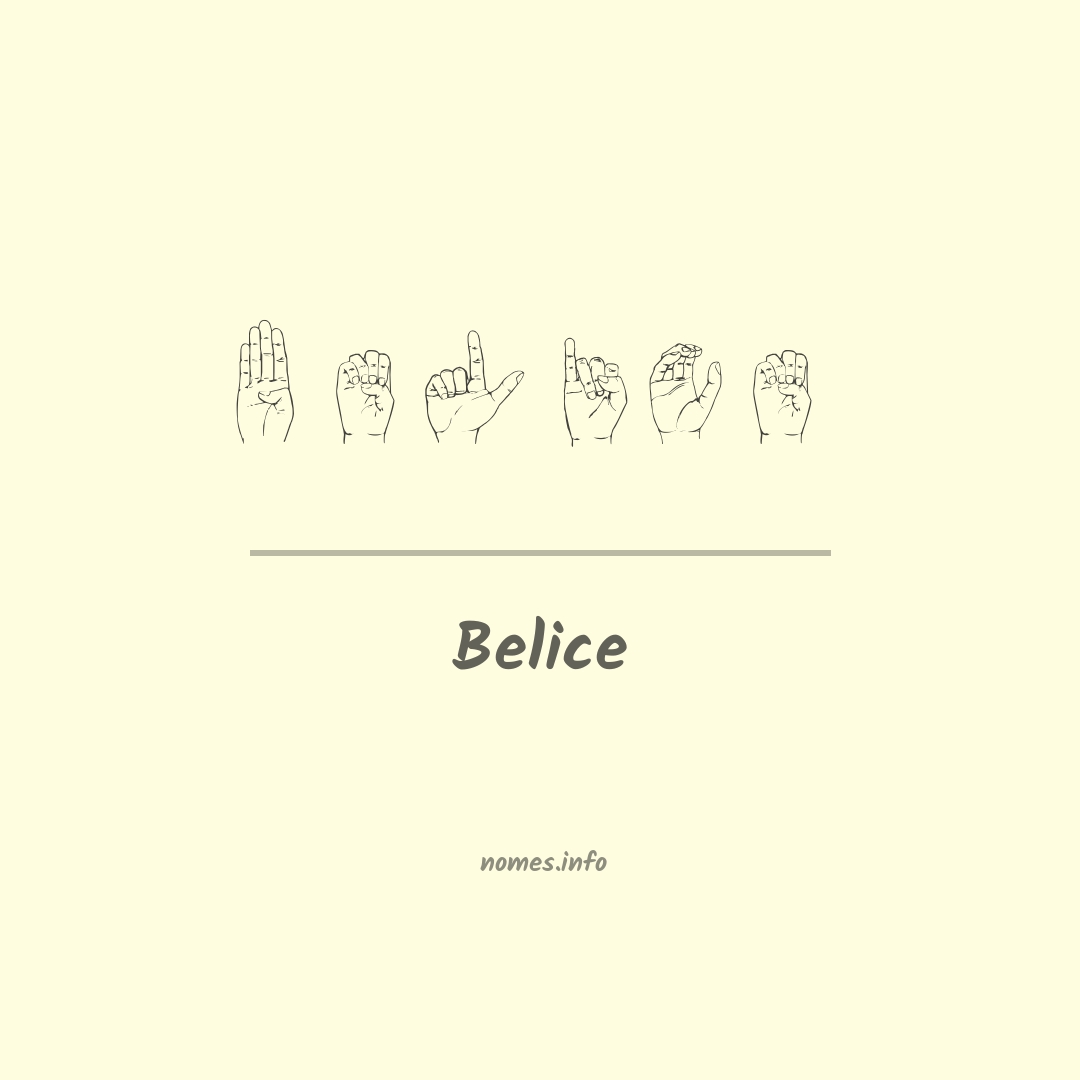 Belice em Libras