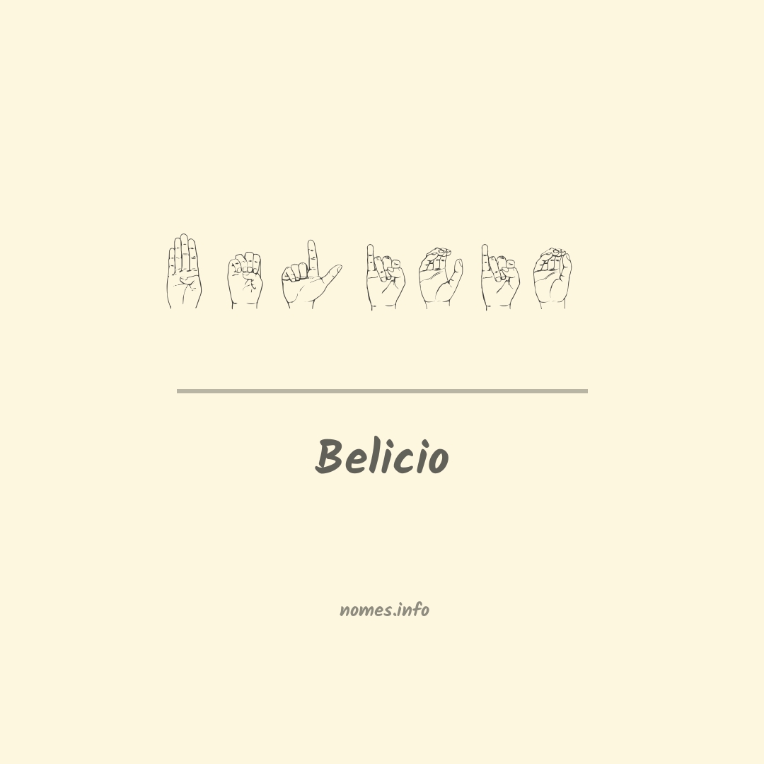 Belicio em Libras