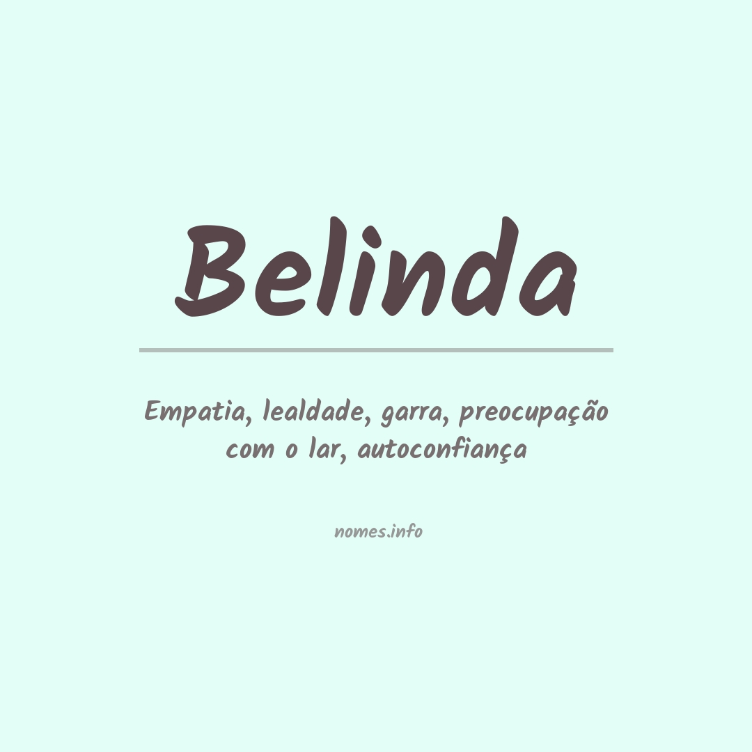 Significado do nome Belinda