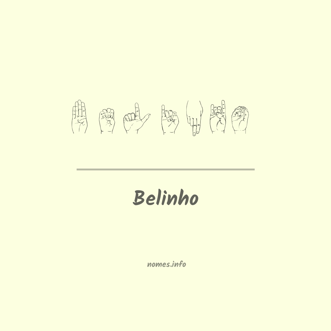 Belinho em Libras