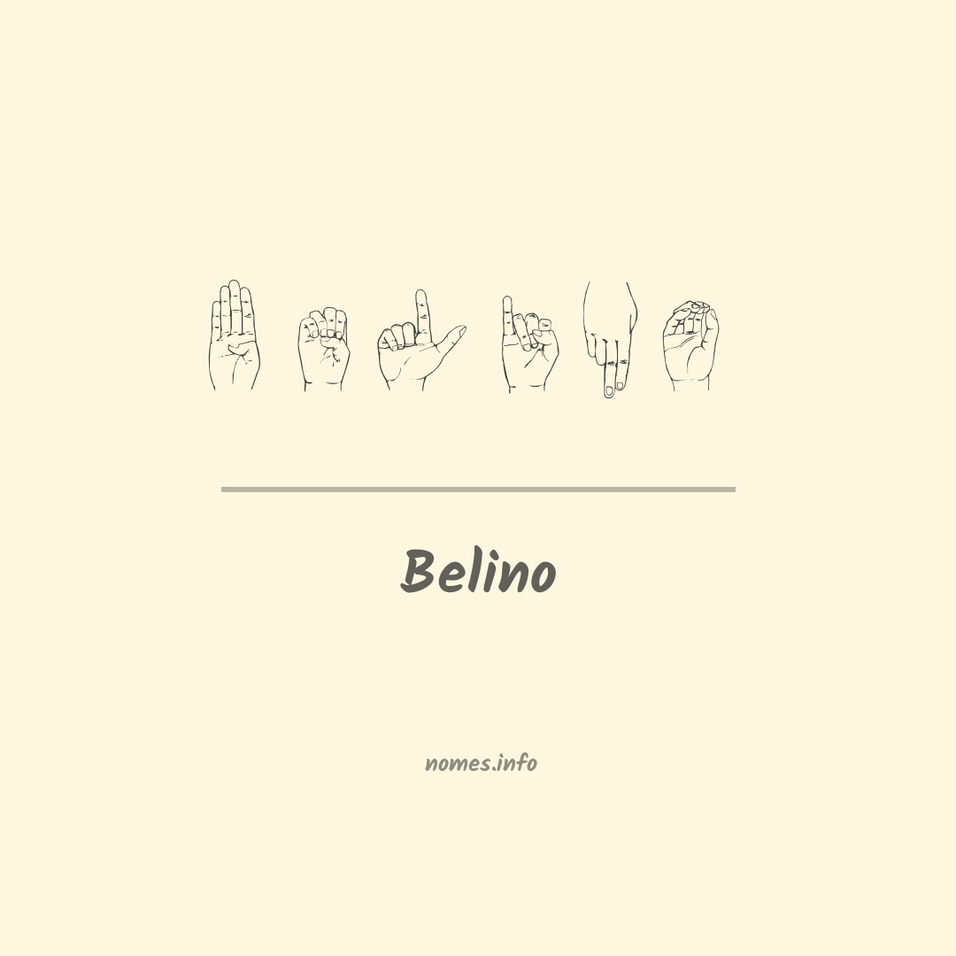 Belino em Libras