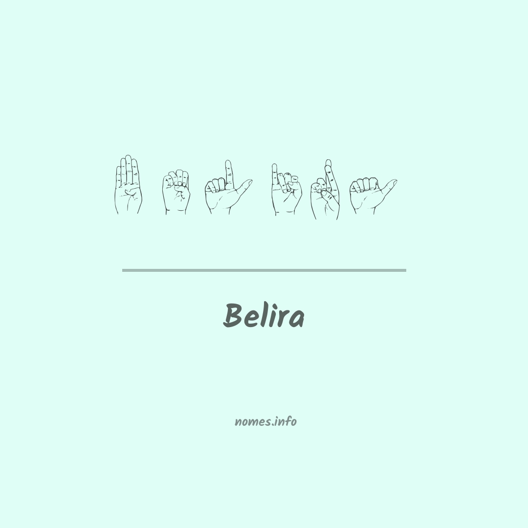 Belira em Libras