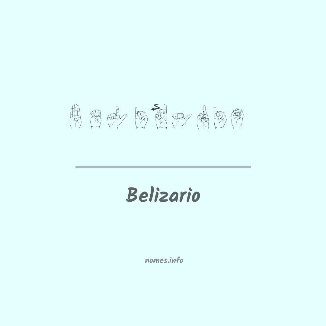 Belizario em Libras