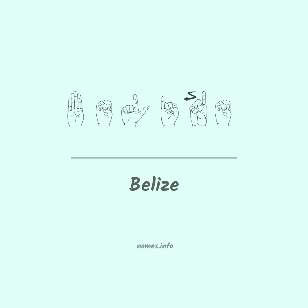 Belize em Libras