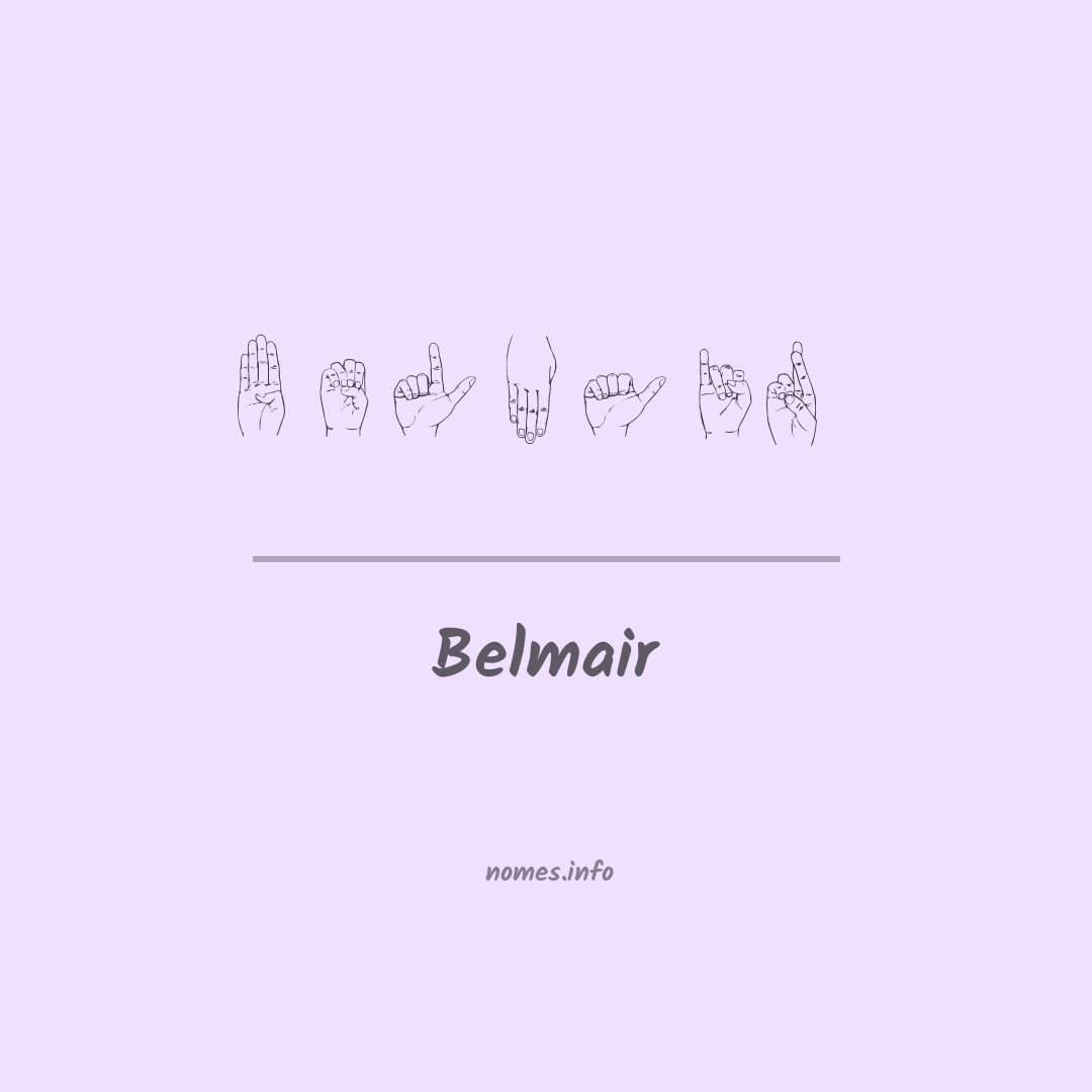 Belmair em Libras