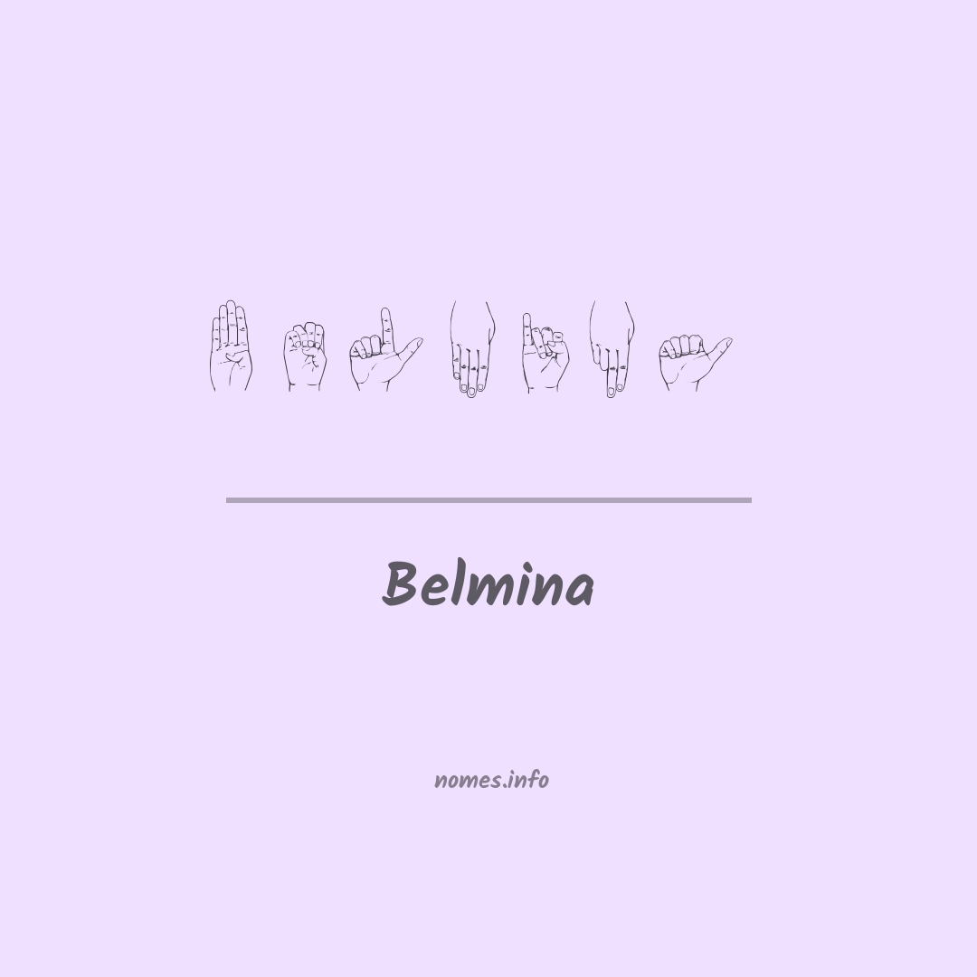 Belmina em Libras