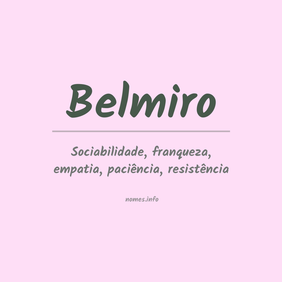 Significado do nome Belmiro