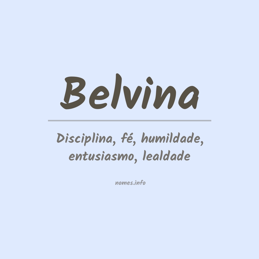 Significado do nome Belvina