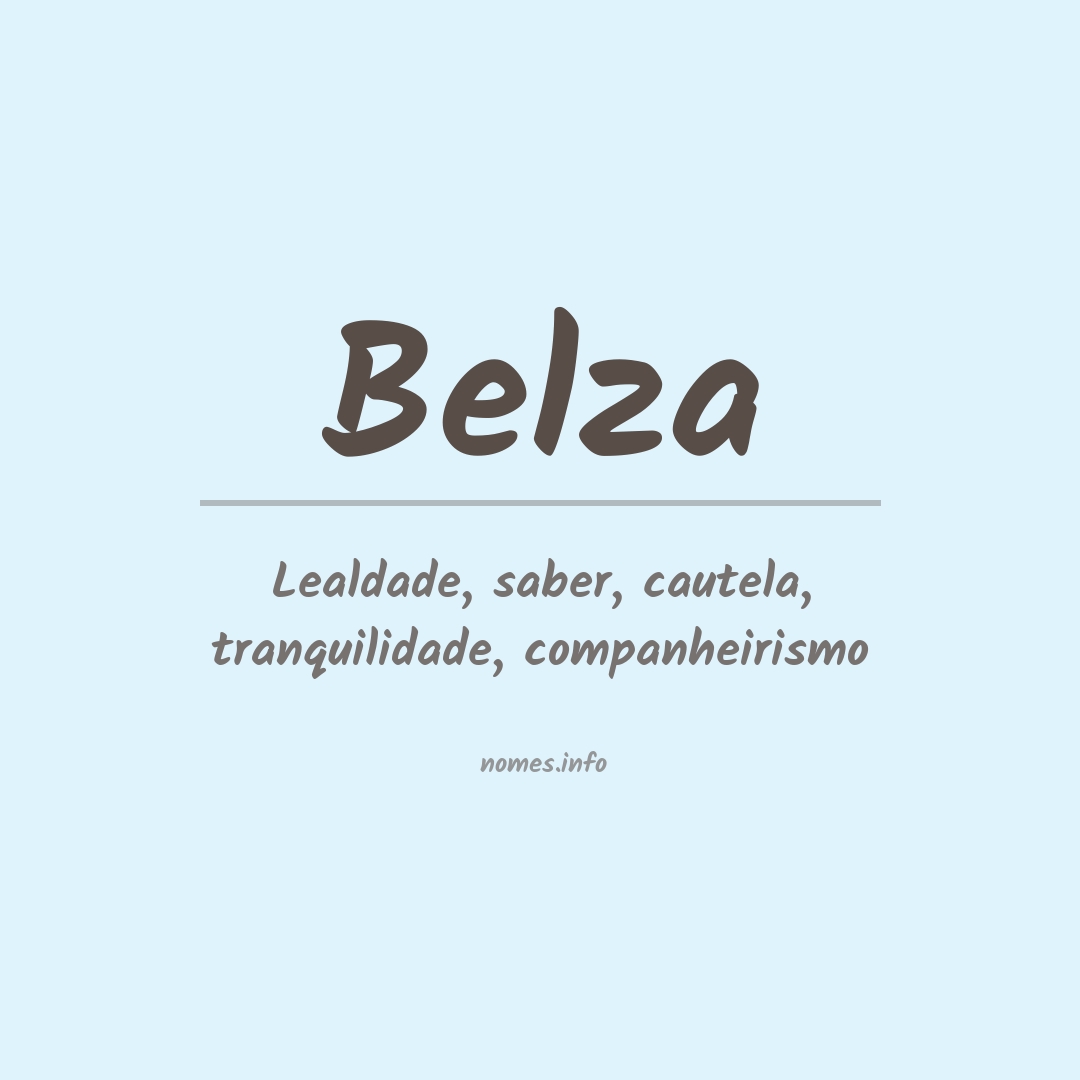Significado do nome Belza