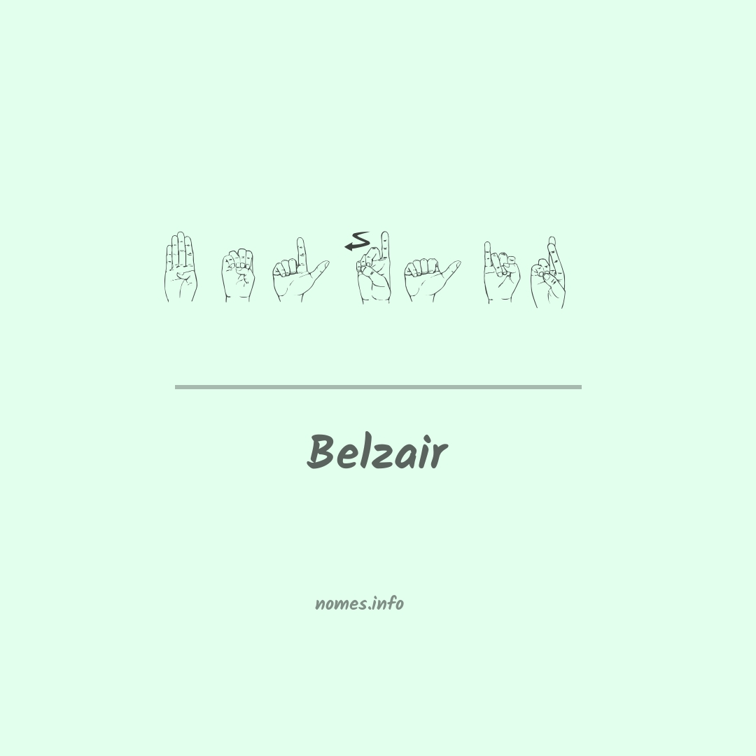 Belzair em Libras