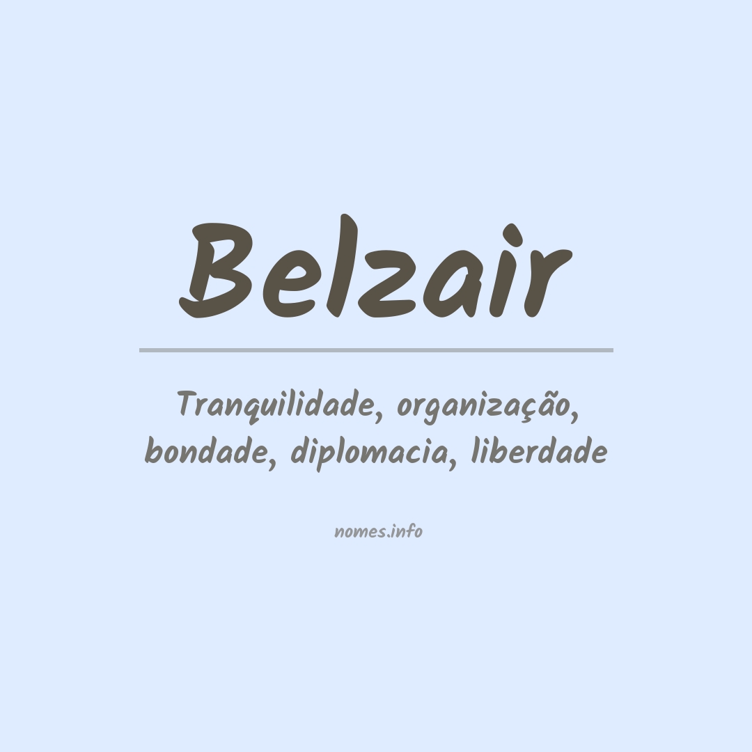 Significado do nome Belzair