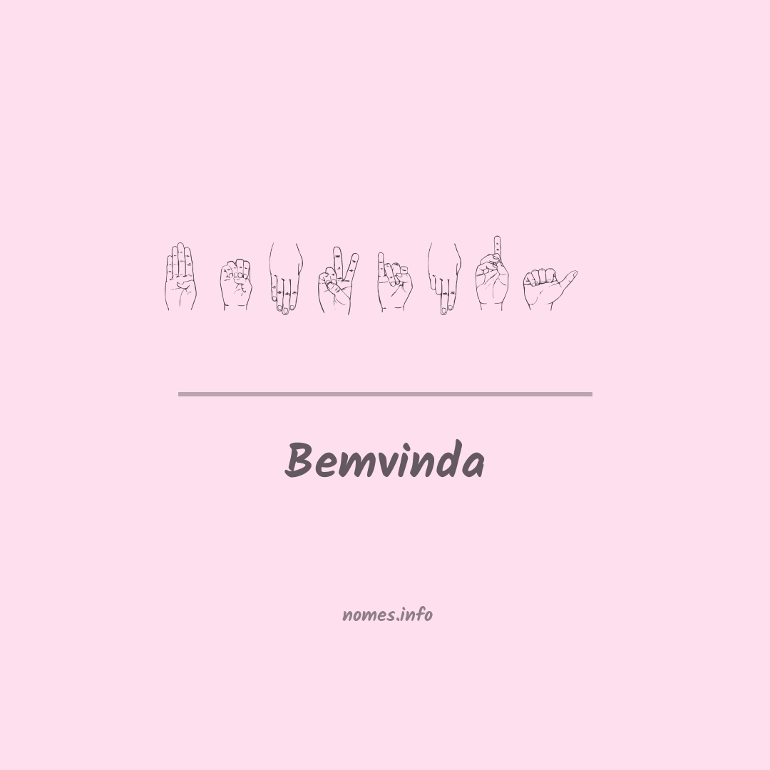 Bemvinda em Libras