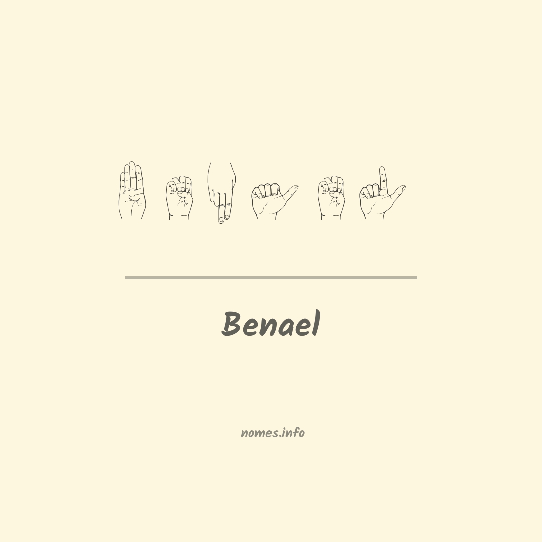 Benael em Libras
