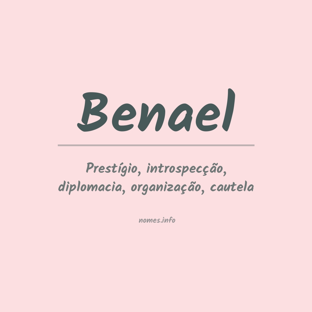 Significado do nome Benael
