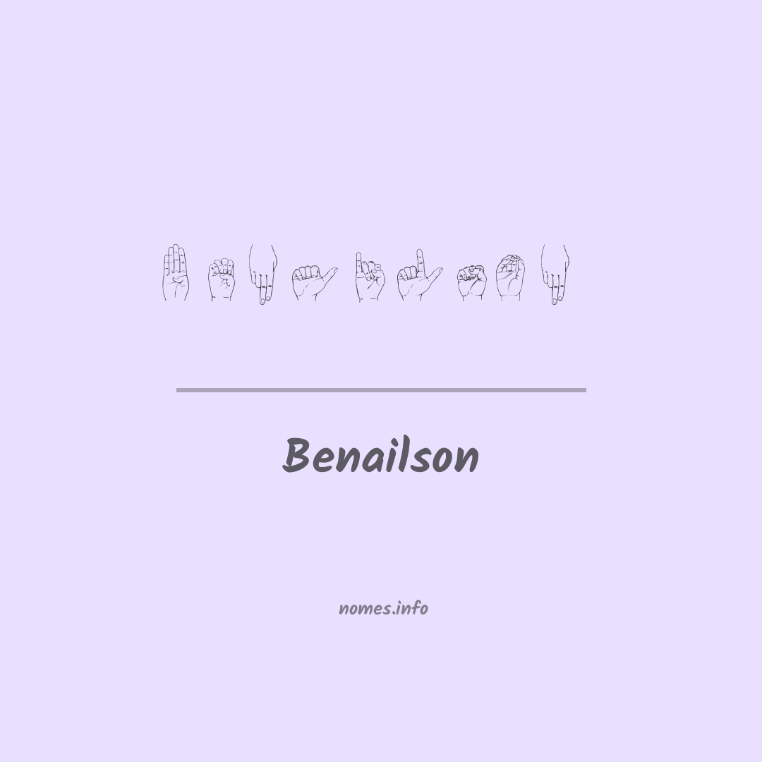 Benailson em Libras