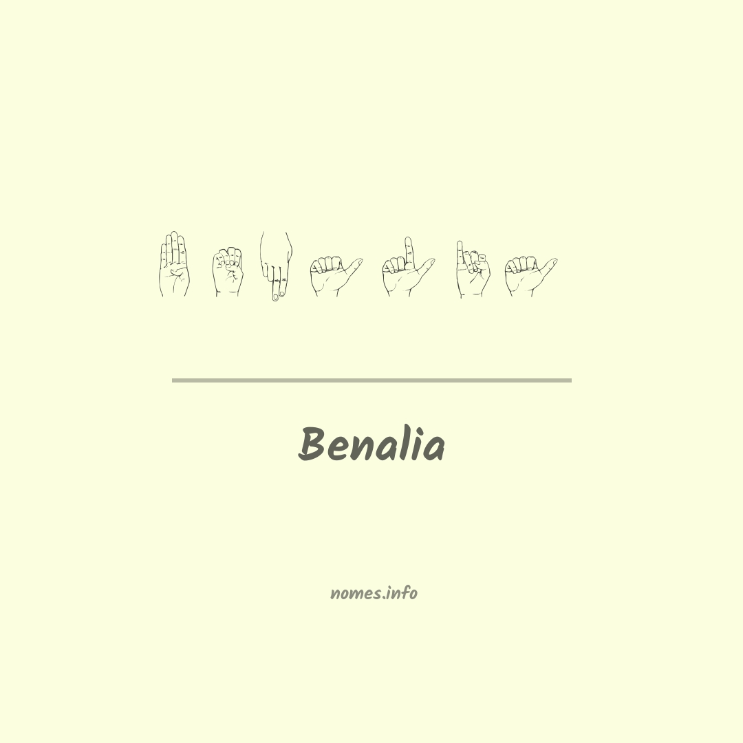 Benalia em Libras