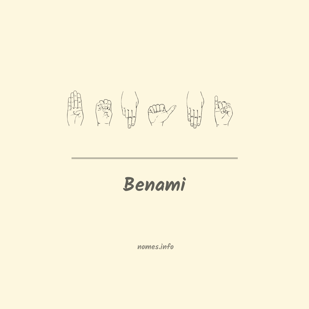 Benami em Libras