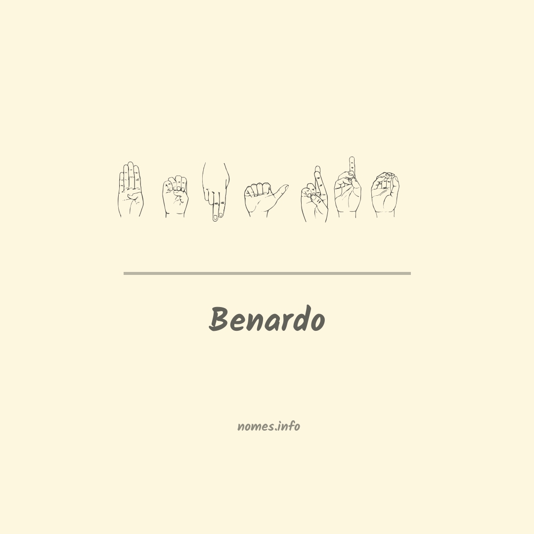 Benardo em Libras