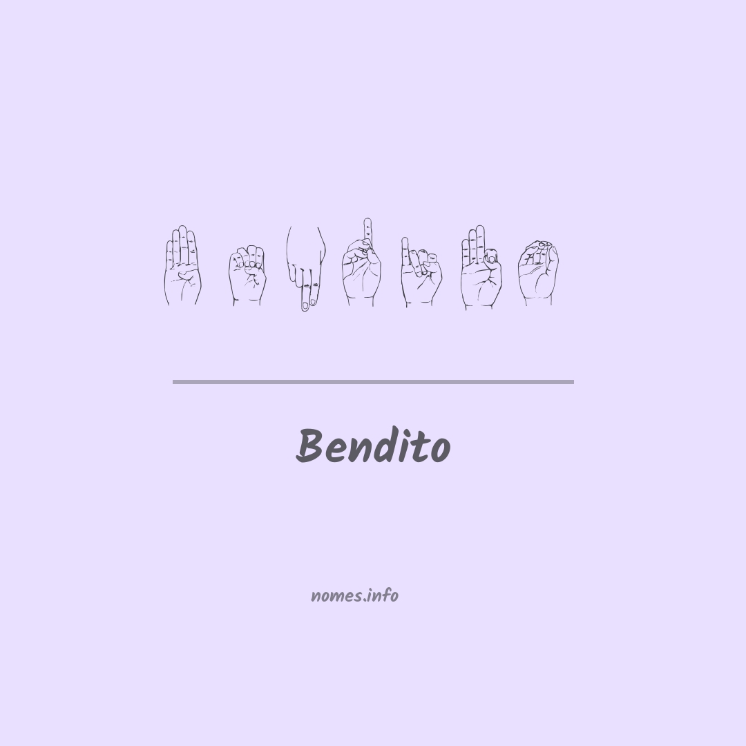 Bendito em Libras