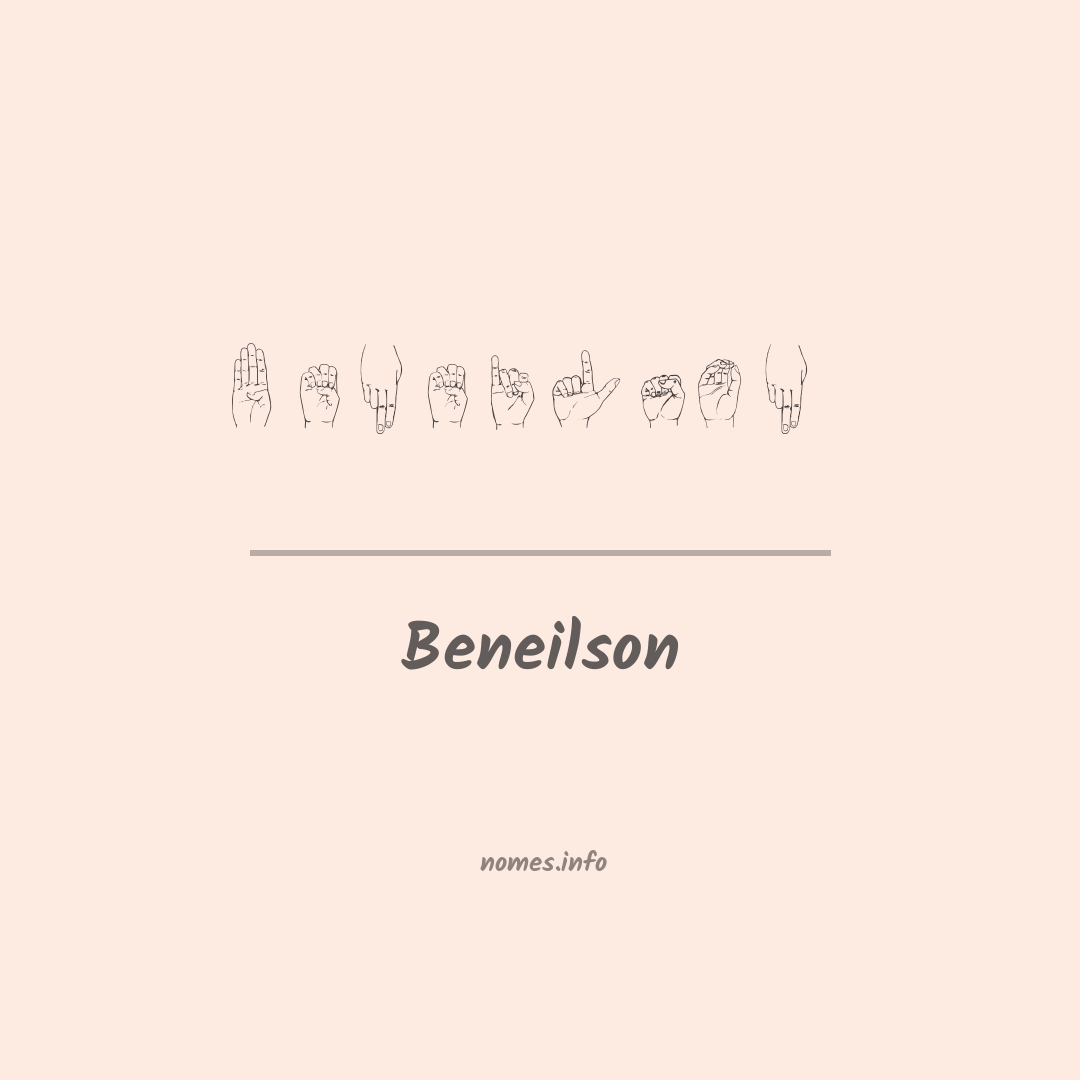 Beneilson em Libras