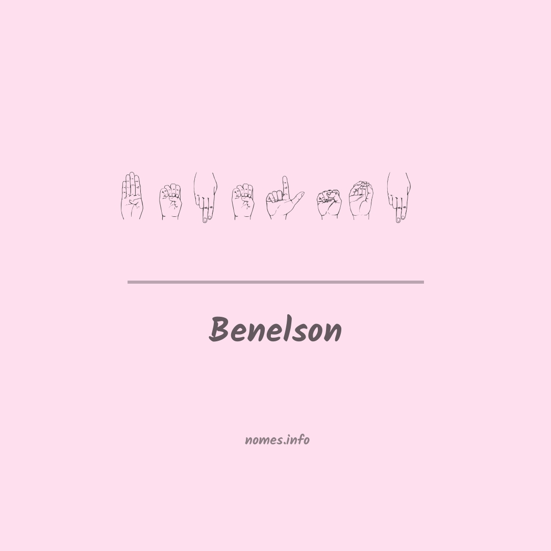 Benelson em Libras