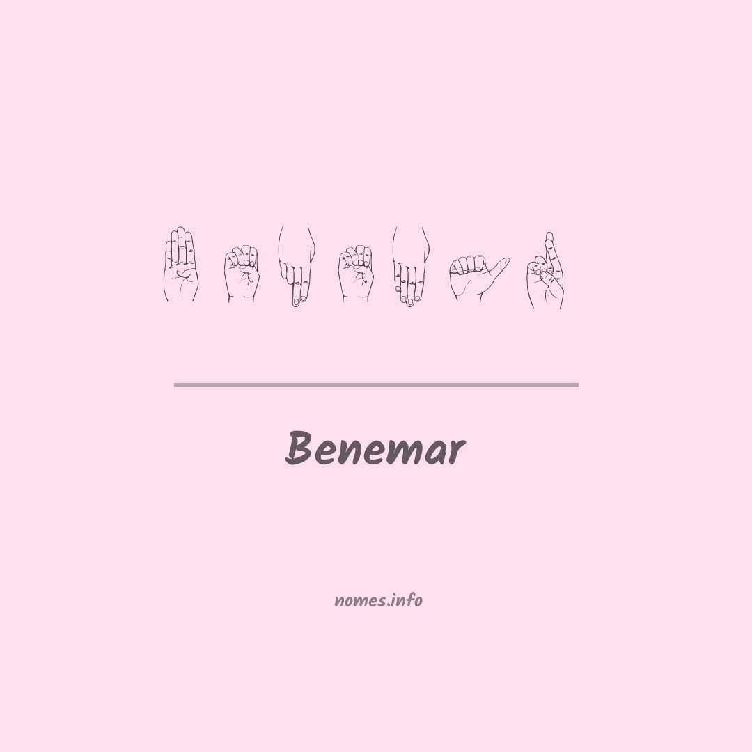 Benemar em Libras