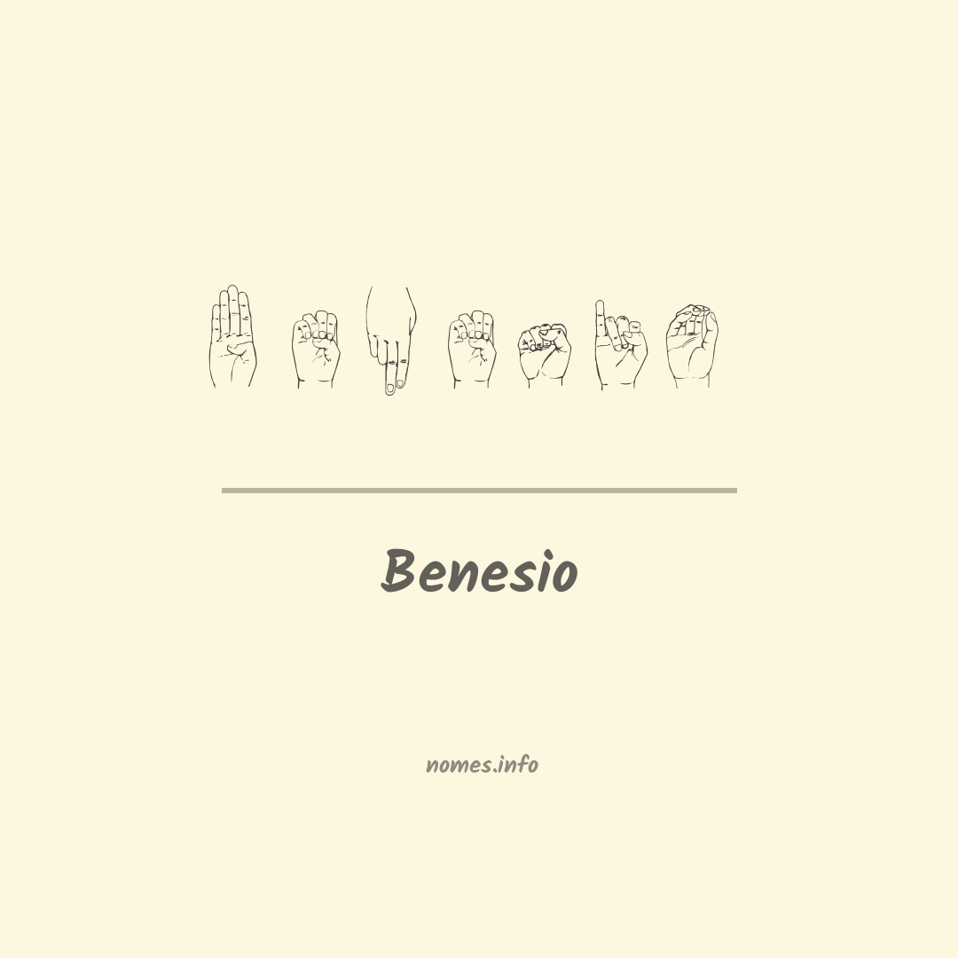 Benesio em Libras