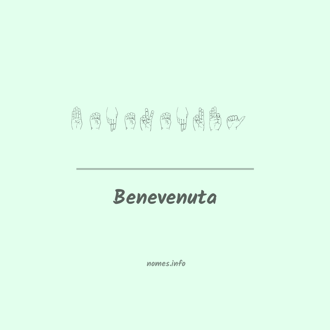 Benevenuta em Libras
